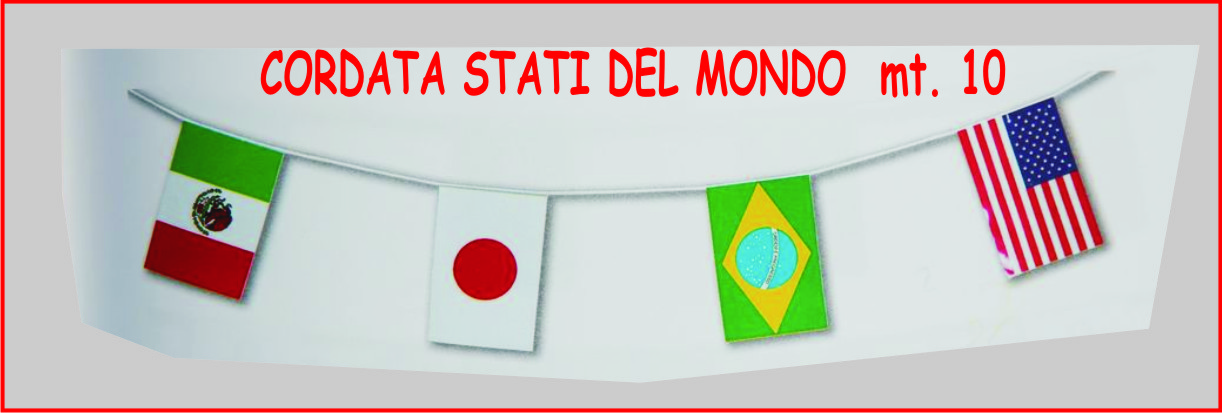 CORDATA STATI DL MONDO mt. 10